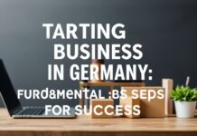 Almanya’da İş Kurma: Başarı İçin Temel Adımlar Starting a Business in Germany: Fundamental Steps for Success