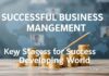 Başarılı İşletme Yönetimi: Gelişen Dünyada Başarı için Anahtar Stratejiler Successful Business Management: Key Strategies for Success in a Developing World