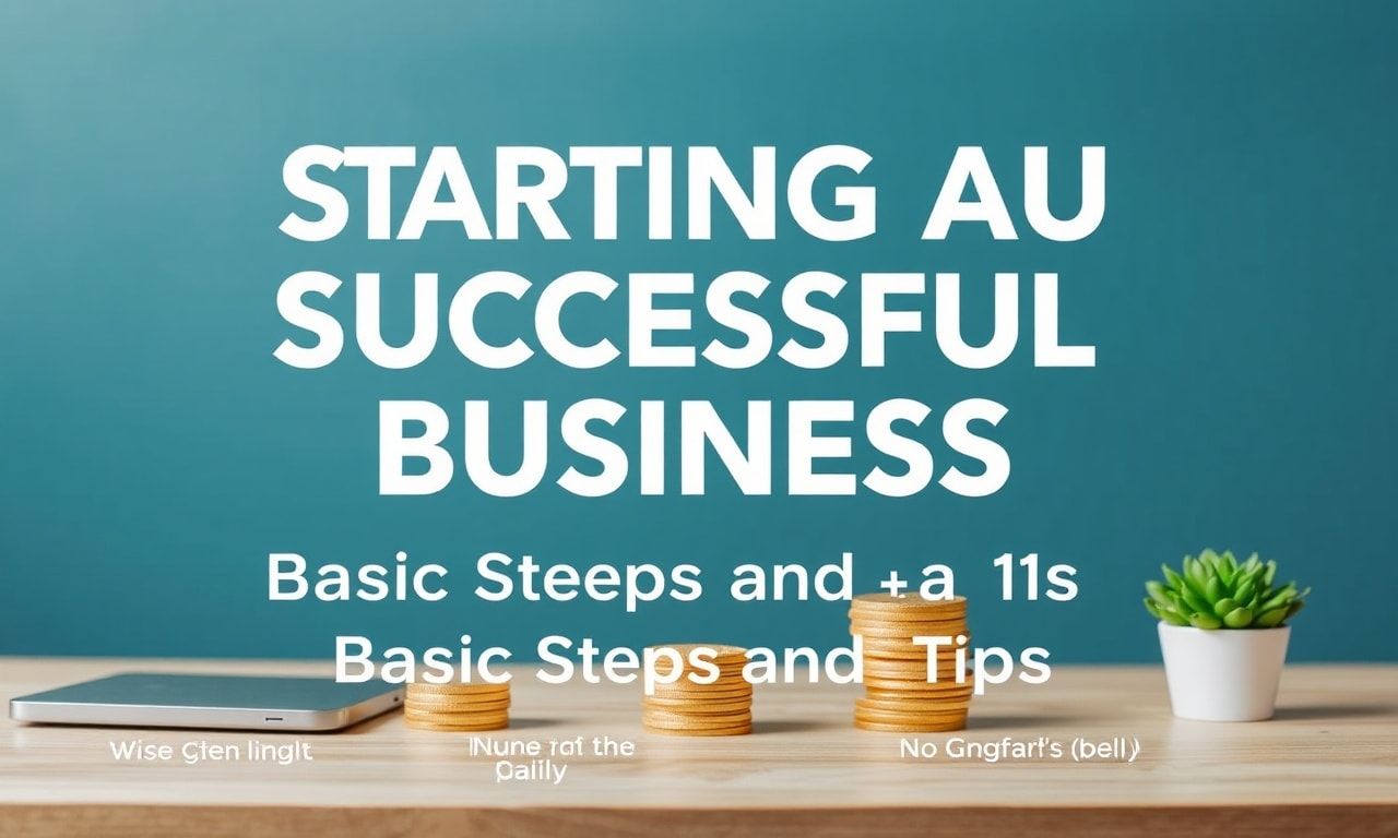 Başarılı Bir İşletme Kurmak: Temel Adımlar ve İpucları