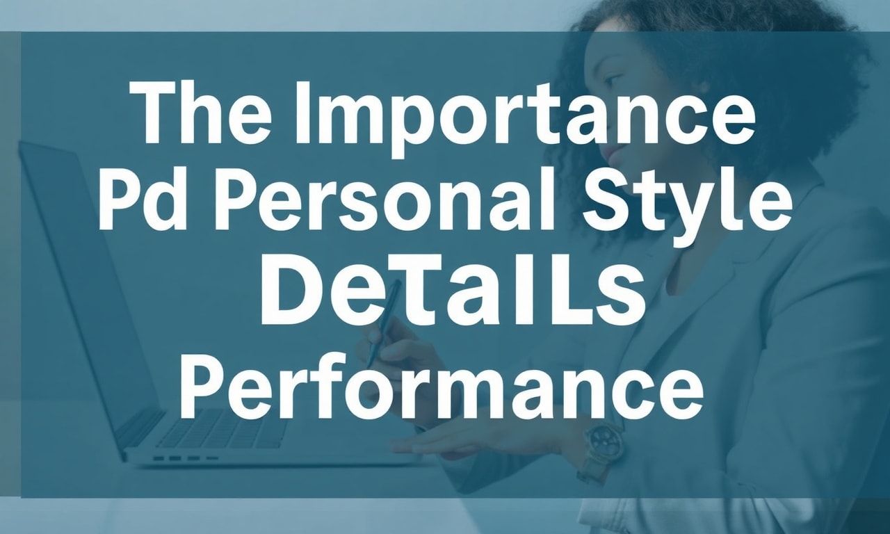 İş Başarısını Artırmak İçin Kişisel Stildeki Detayların Önemi