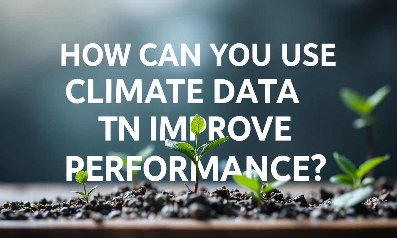 İş Başarısını Artırmak İçin İklim Verilerini Nasıl Kullanabilirsiniz?
