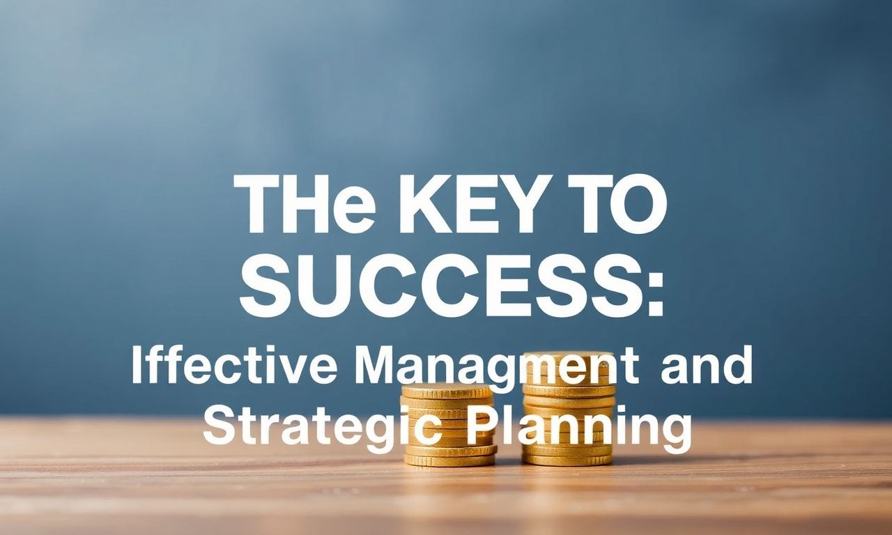 İş Başarısının Anahtarı: Verimli Yönetim ve Stratejik Planlama