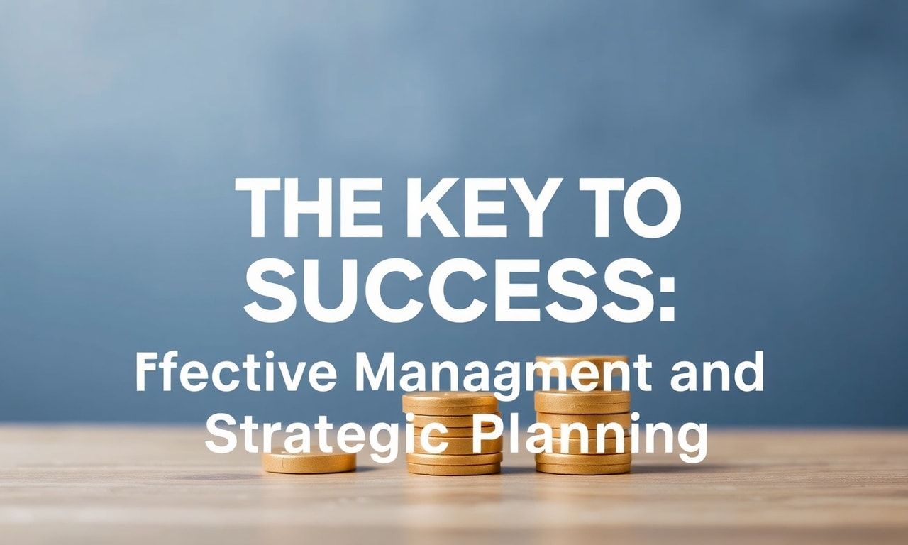 İş Başarısının Anahtarı: Verimli Yönetim ve Stratejik Planlama