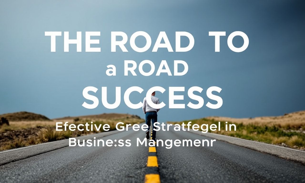 Başarıya Giden Yol: İşletme Yönetiminde Etkin Stratejiler