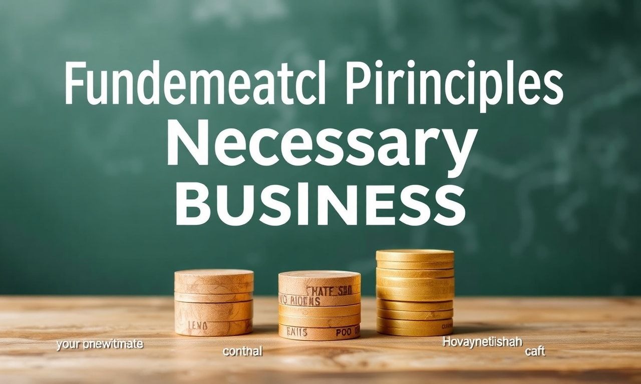 İşletme Başarısı İçin Gerekli Temel İlkeler