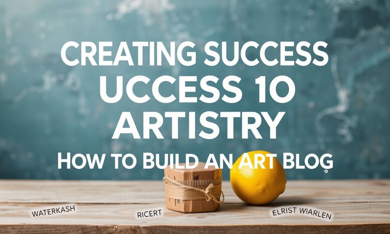 Sanatçılıkta Başarı: Bir Sanat Blogunun Nasıl Oluşturulacağı